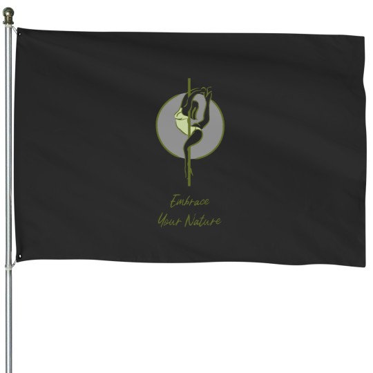 Discover Embrace your Nature House Flags