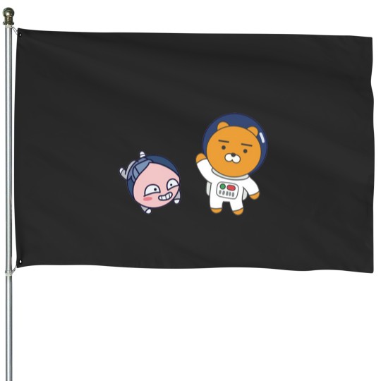 Discover Apeach and Ryan in Space House Flags