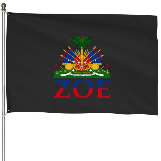 Discover Zoe Cute Haiti Honored Flag Day Gift Sweatshirt House Flags