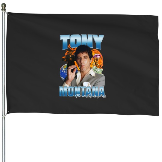 Discover Tony MontanaS Bootleg Scarface House Flags
