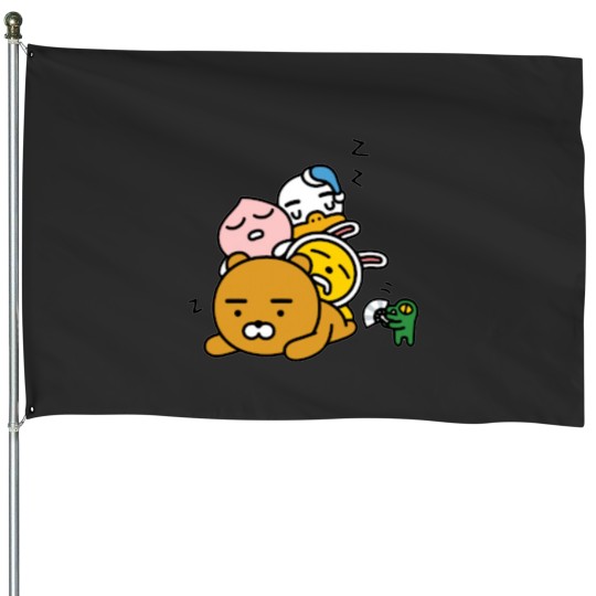 Discover Kakaotalk Friends Zzzz House Flags