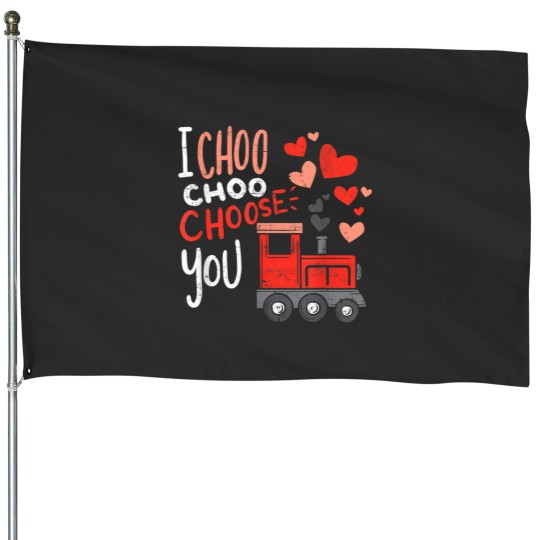 Discover I Choo Choo Choose You Valentines Day Train Toddler Boy House Flags
