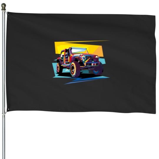 Discover Wrangler  painting House Flags