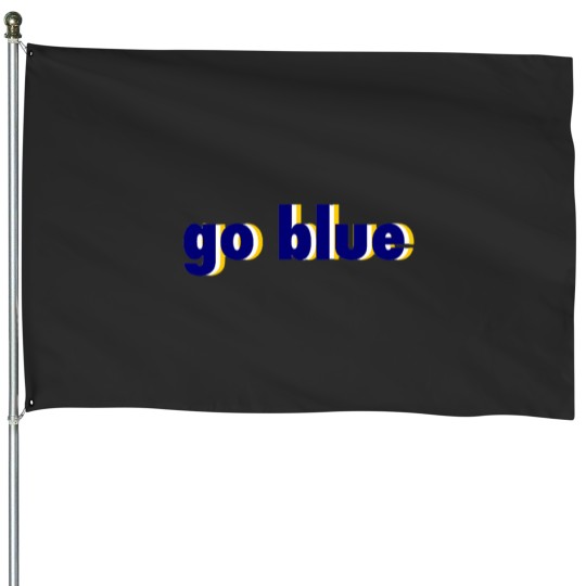 Discover Go Blue (2) House Flags