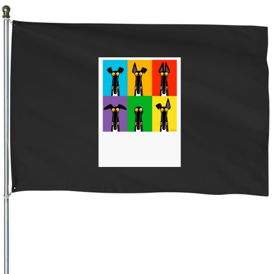 Discover Greyhound Semaphore Baseball ¾ Sleeve T-Shirt House Flags