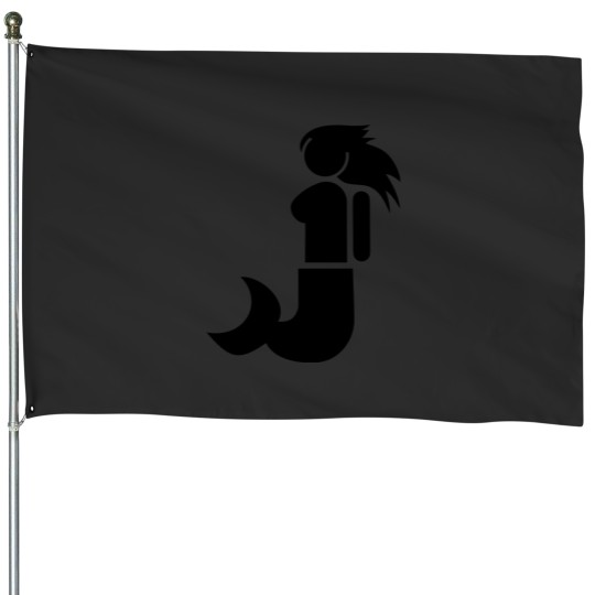 Discover Simple mermaid with breasts House Flags