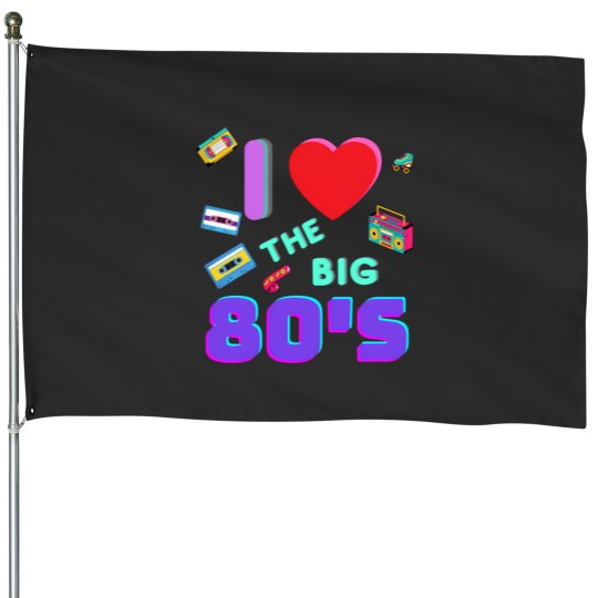 Discover I Love The Big 80S 3 House Flags