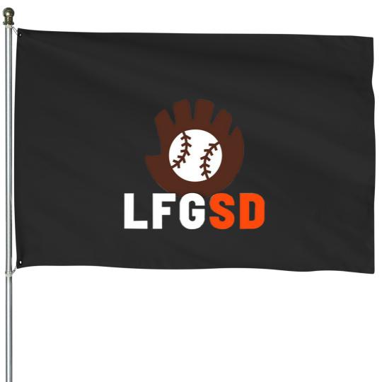 Discover LFGSD Baseball for Men and Women House Flags