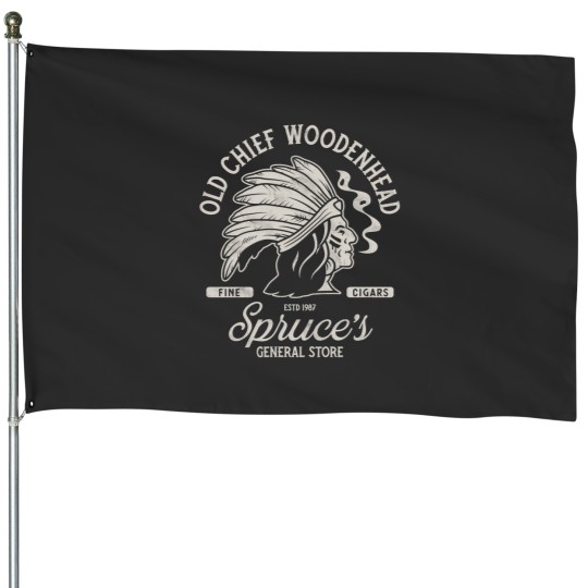 Discover Old Chief Woodenhead House Flags