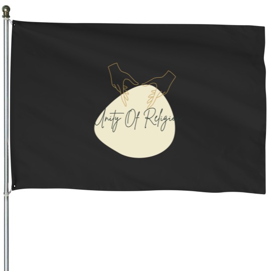 Discover Unity Of Religion  Premium House Flags