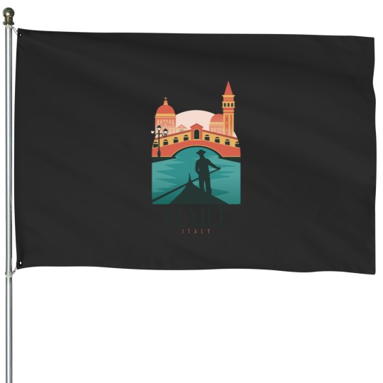 Discover Copy of The Venice Italy Classic T-Shirtmovie Classic T-Shirt House Flags