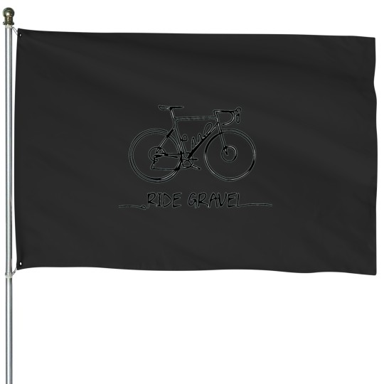 Discover Ride Gravel line art Active T-Shirt House Flags