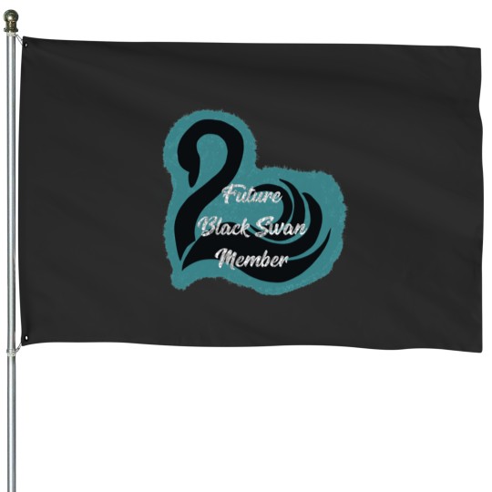 Discover Future Back swan House Flags