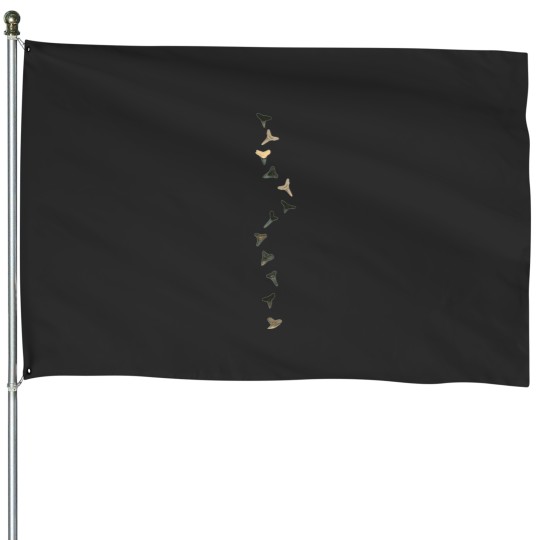 Discover Sharks Teeth Fossils Active T-Shirt House Flags