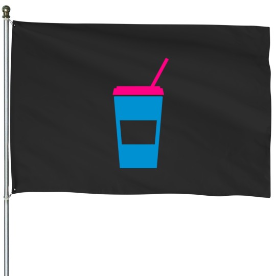Discover softdrink - drink - drinking straw House Flags