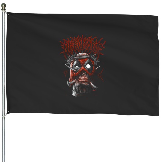 Discover Anti heros - Anti Christ House Flags
