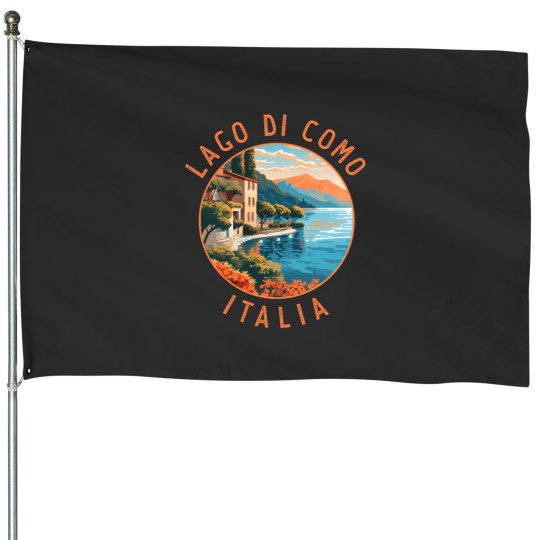 Discover Lago Di Como Italia Distressed Circle Caring For Your Hell Hound Coffee Mug House Flags