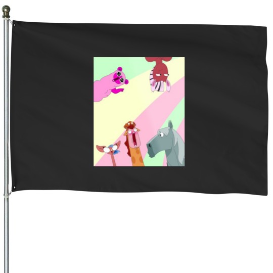 Discover Happy Centaurworld Family House Flags