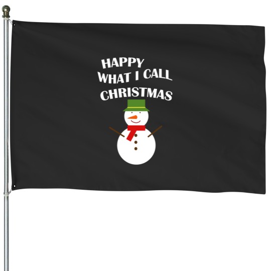 Discover Happy What I Call Christmas House Flags