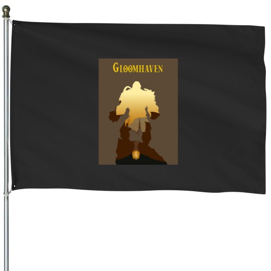 Discover Gloomhaven Cragheart  Minimalist Silhouette  Style  Board Game Art House Flags