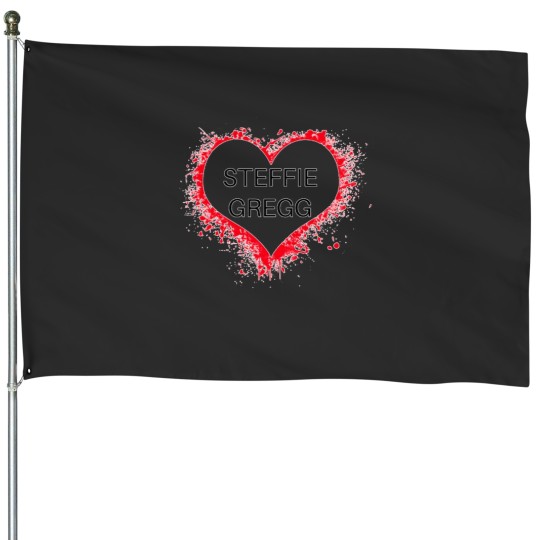 Discover Raheem sterling red heart House Flags