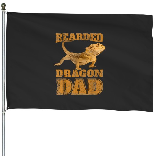 Discover Bearded Dragon Bearded Dragon Dad Papa Gift 3126 House Flags