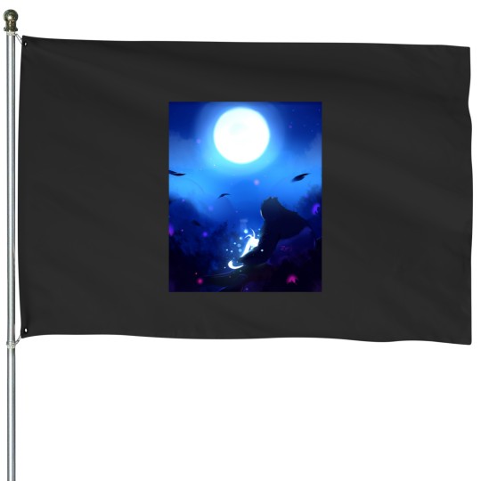 Discover the Moon Graphic Ori and the Blind Forest action game House Flags