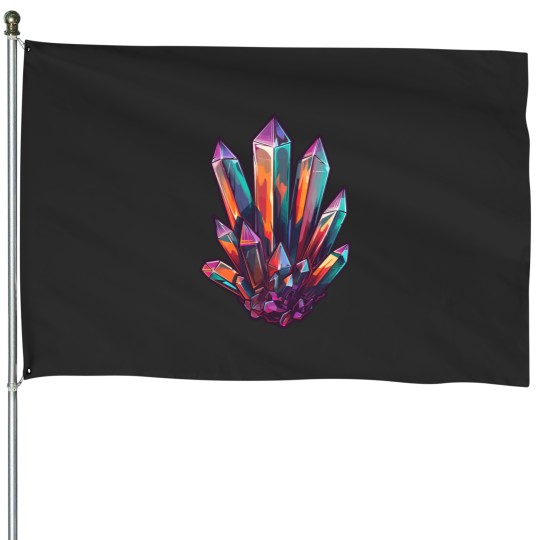 Discover crystals 8 House Flags