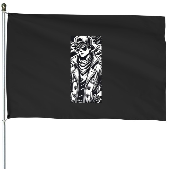 Discover urban edge anime streetwear House Flags