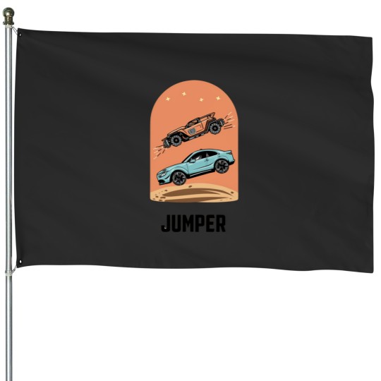 Discover jumper car House Flags
