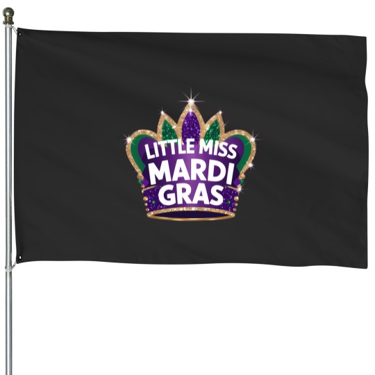 Discover little miss mardi gras House Flags