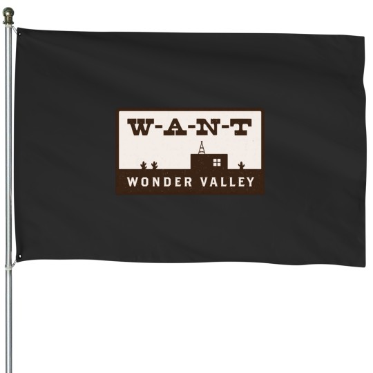 Discover WANT Want Wonder Valley Radio Station Logo House Flags