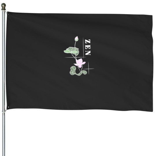 Discover zen1 1 rainbow House Flags