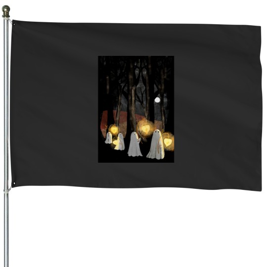Discover Ghost Parade Active T-Shirt House Flags