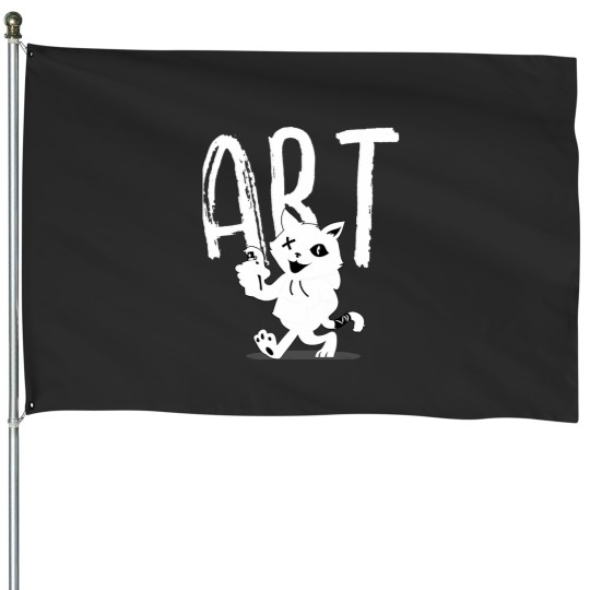 Discover i got an eye art cool cat grafi artist design House Flags