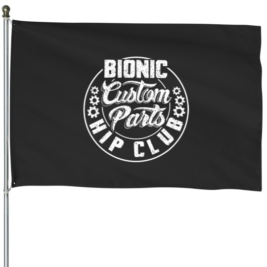 Discover hip surgery art men women hip replacement recovery House Flags