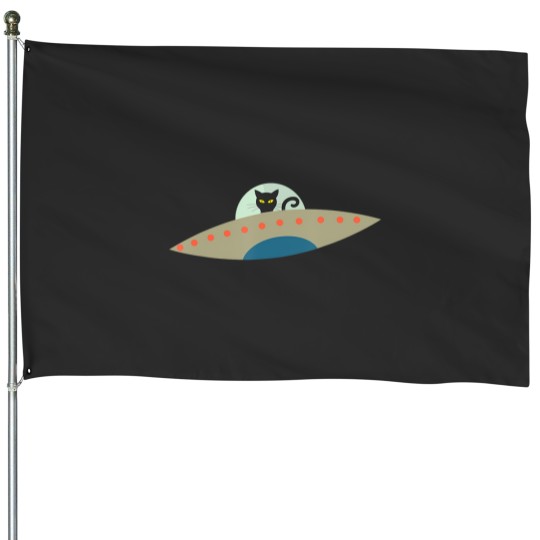 Discover Alien Cat Tshirt Alien Ca And Women 6358 House Flags