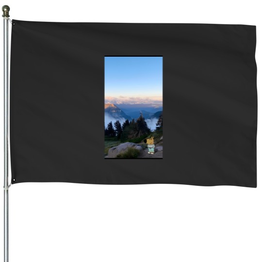 Discover A Chill Guy On A Hike 143 House Flags