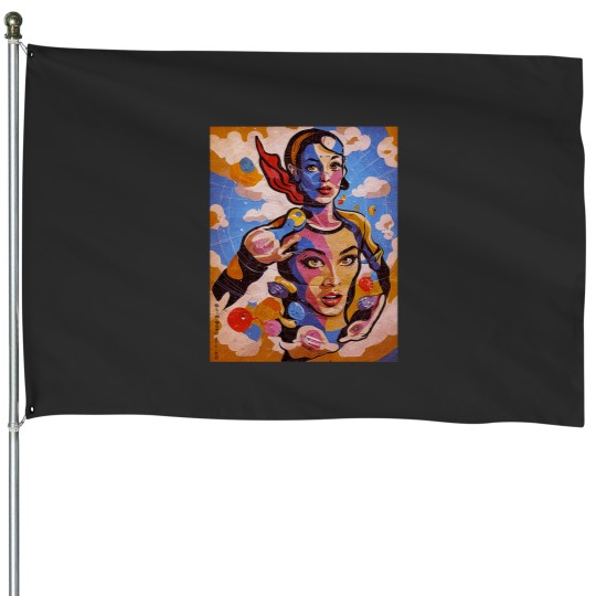 Discover Psy Girl 4 House Flags