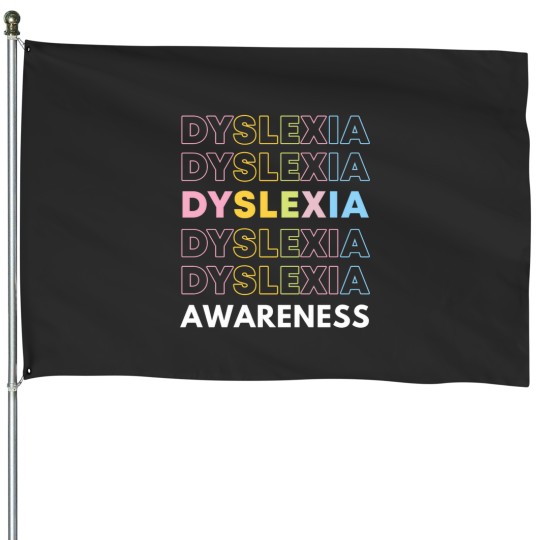 Discover Dyslexia Awareness House Flags