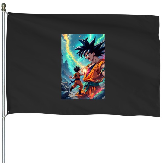 Discover Goku dragon ball anime House Flags