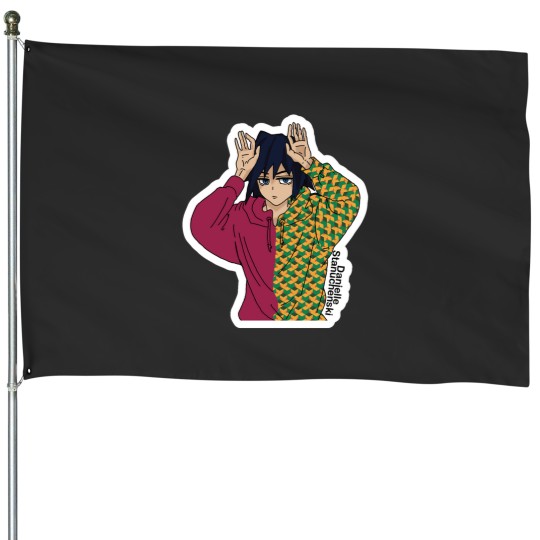 Discover Giyu Hoodie House Flags