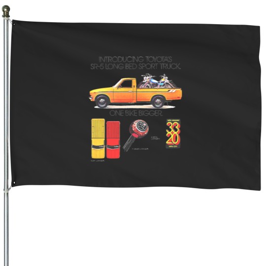 Discover Vintage Toyota Trucks ad graphic House Flags