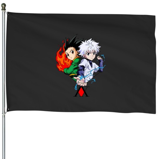 Discover Gon &amp_ killuas Classic House Flags