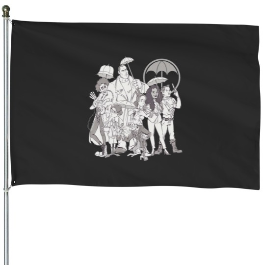 Discover Umbrella Squad House Flags