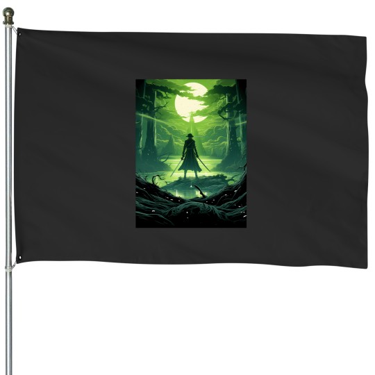 Discover Roronoa Zoro King Of Hell 1591 House Flags