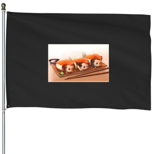 Discover Team Free will Sushis House Flags