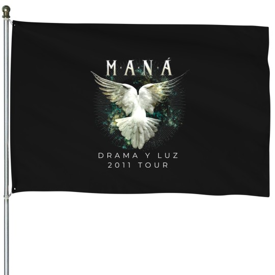 Discover MANA Drama Y Luz Tour Promo Concert Album House Flags