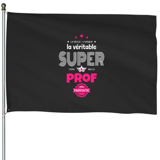 Discover great teacher 100 perfect humor House Flags