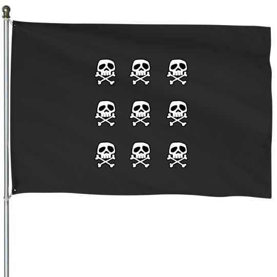Discover Old School Punk Rock Skull Sticker Pack House Flags